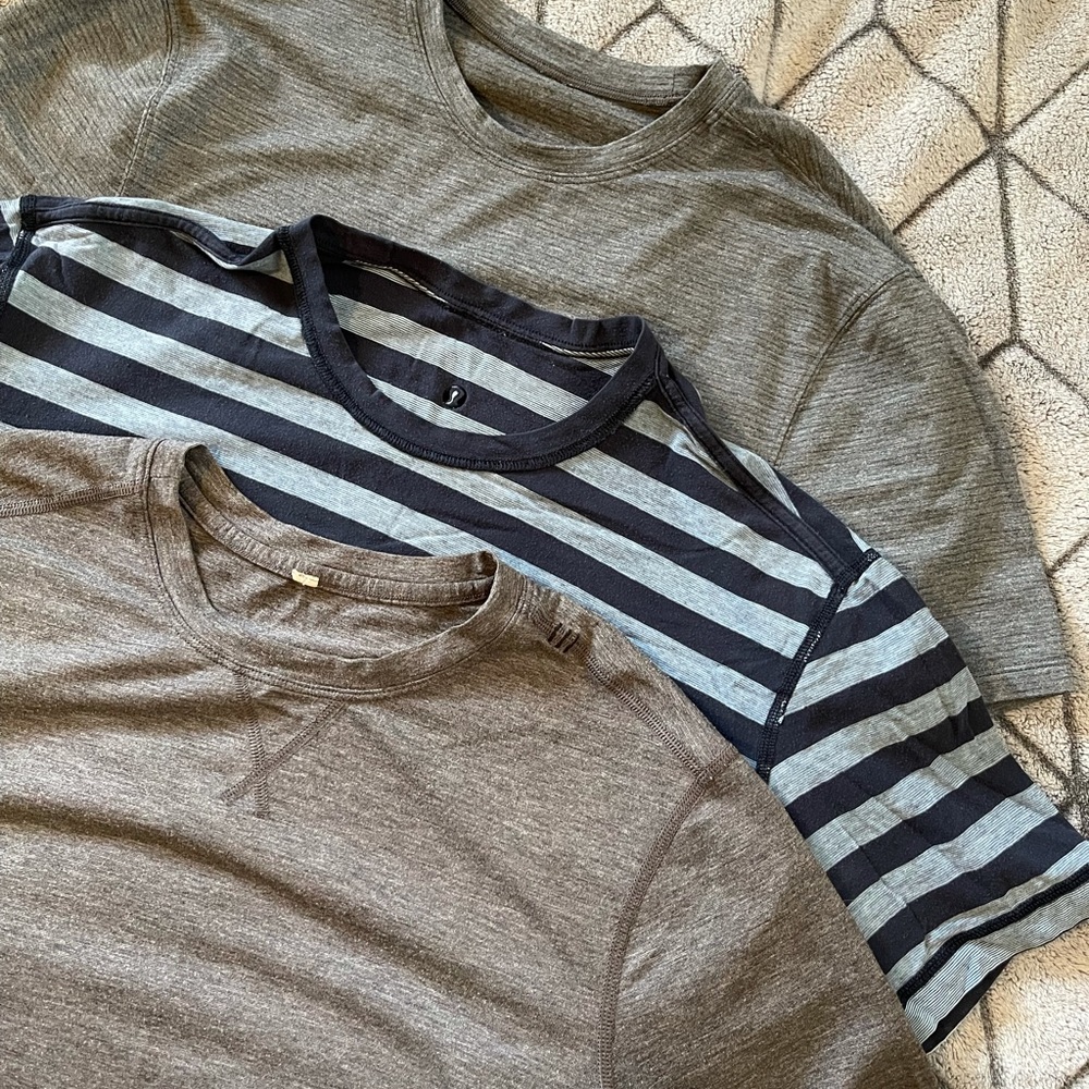 3 men’s lululemon t shirts